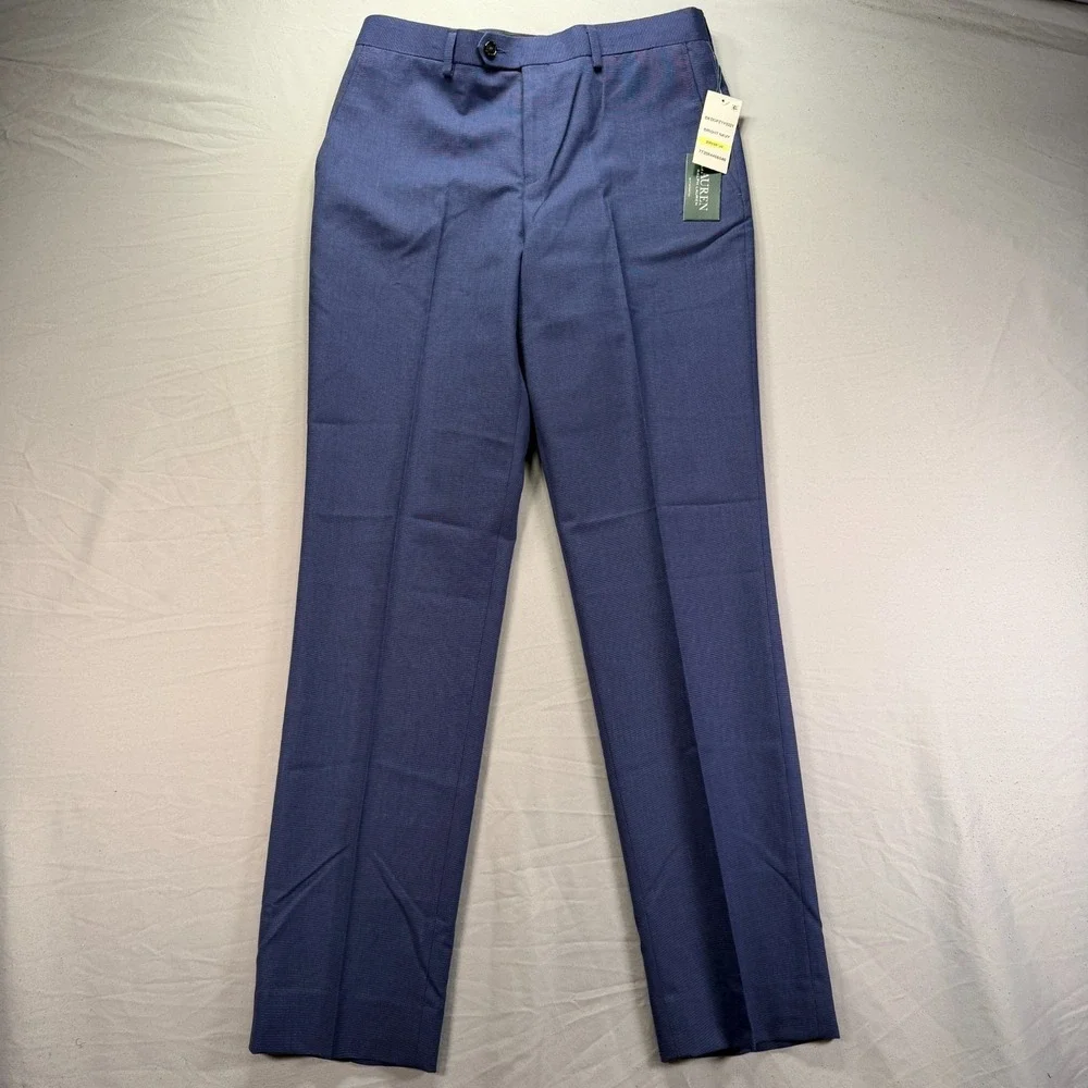 Lauren Ralph Lauren Dress Pants Mens 30x32 Blue Suit Seperates Office NWT